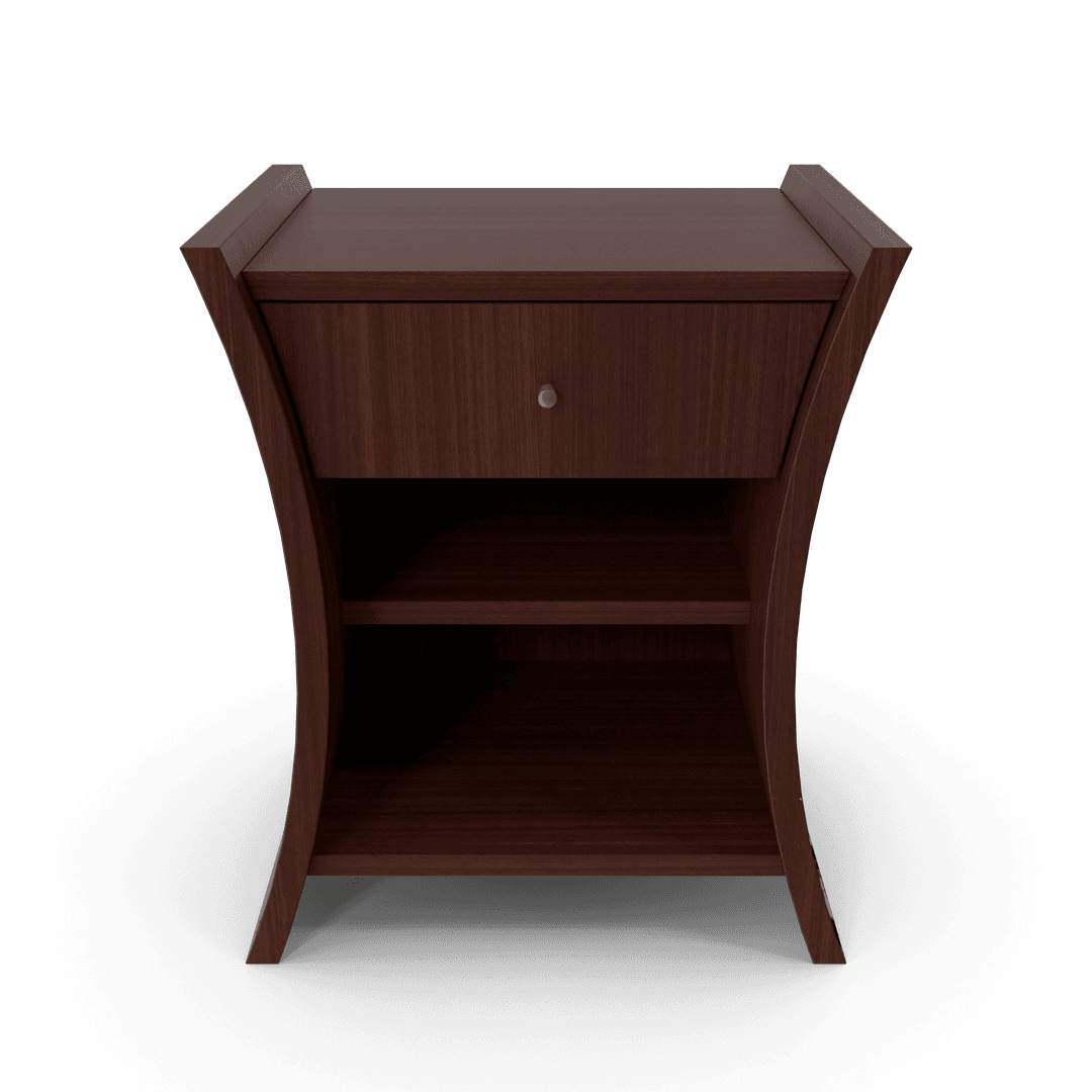 Bedside Table African Cherry